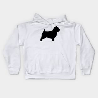 Norwich Terrier Silhouette(s) Kids Hoodie